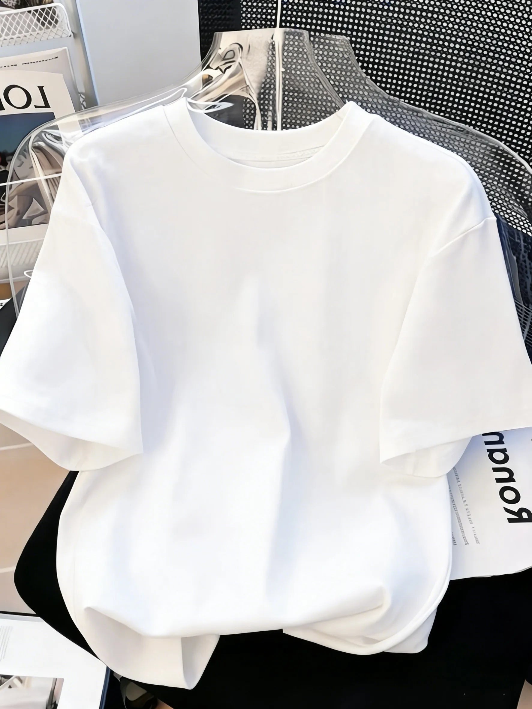 Solid Beach Summer T-Shirt For Man 21 Color S-3XL Cotton Short Sleeve All-Match Basics Street Streetwear Soft Breathable Clothes
