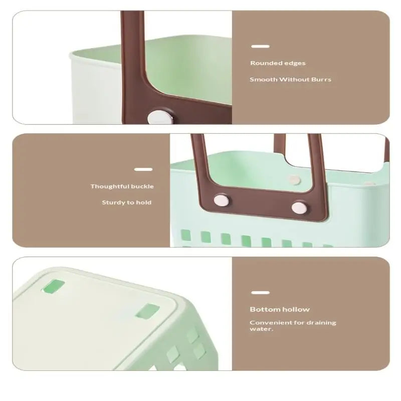 Home Bathroom Shower Basket Hand-Held Shower Basket Bathroom Shower Supplies Storage Basket