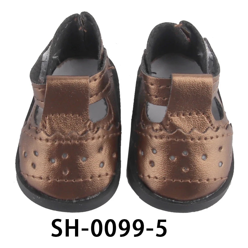 5.5cm Lovely Bow Doll Shoes For 14 Inch American& EXO Doll 1/6 New Mini Shoes Boots Accessories For 32-33 Russia DIY Doll,Nancy