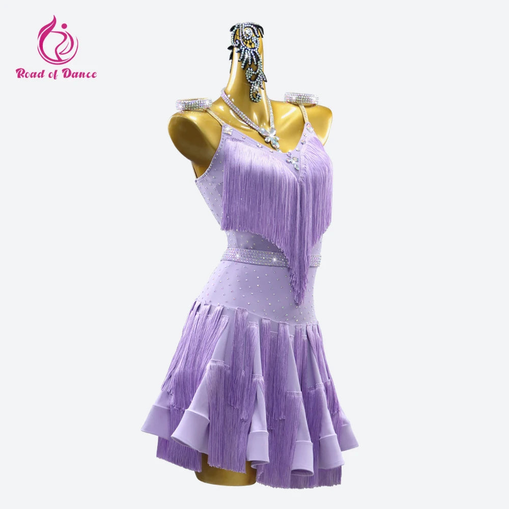Dress For Dancing 2026 Latin Dance Parties Wear Womens Costume Ballroom Clothes Sexy Skirt Girls Prom Stage Jumpsuit Sports Suit