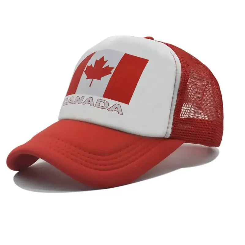 USA Canada Mexico Flag Printed Baseball Cap, Football Soccer Sports Fans Mesh Cap Snapback, Outdoor Sun Hat