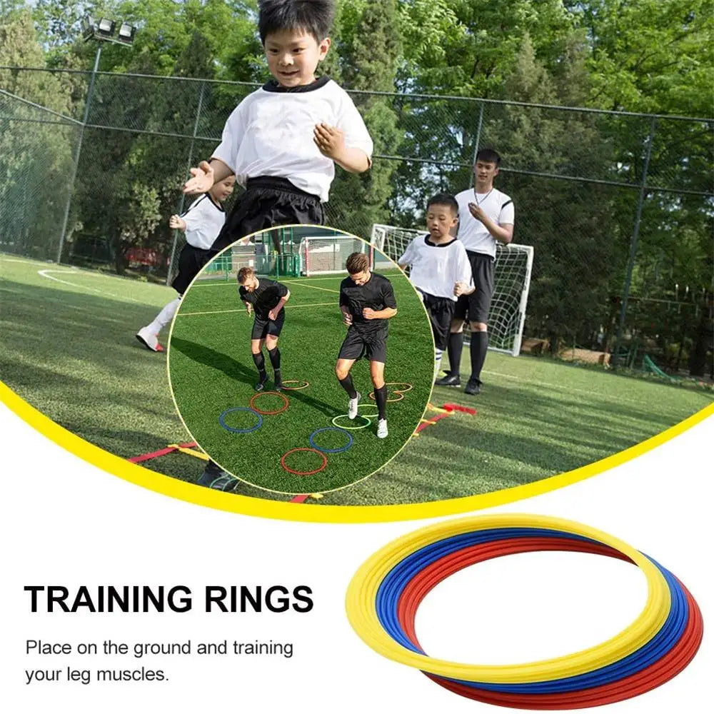 10pcs Durable Agility Training Rings Portable Football Soccer Speed Agility Training Rings Sport futbol Training Equipment