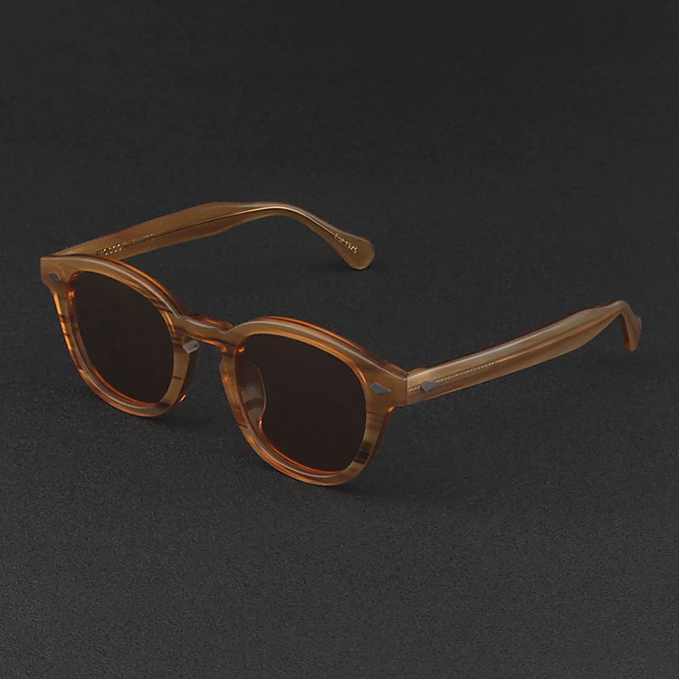 Johnny Depp Sunglasses Man Polarized Sun Glasses Luxury Brand Vintage Acetate Frame Blue Night Vision Goggles Woman