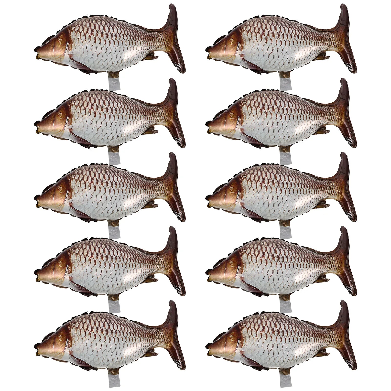 6 Pcs Carp Fish Balloons Decorative Crucian Balloon Foil Balloons Marine Decorations Party Supplies Shark Toys