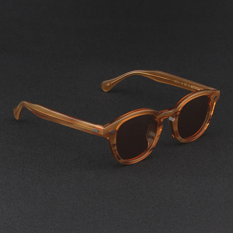 Johnny Depp Sunglasses Man Polarized Sun Glasses Luxury Brand Vintage Acetate Frame Blue Night Vision Goggles Woman