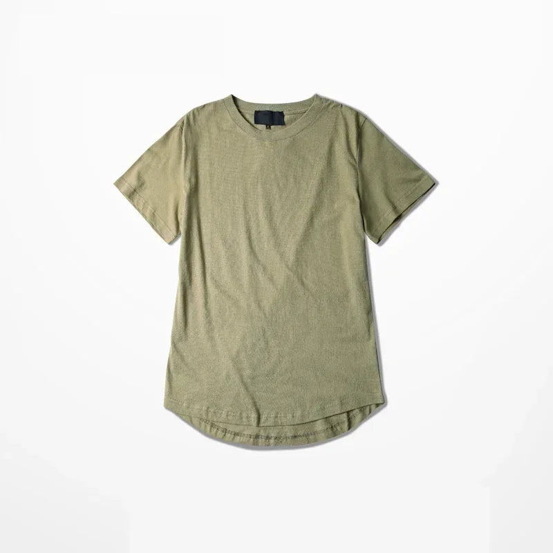 2026 MRMT High Street Arc Hem Mens T Shirt High Quality Cotton Men T-Shirt Lengthened Over Size Man Tops Tees For Male Tshirt