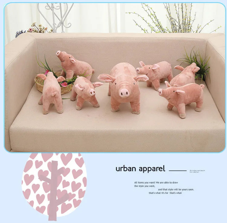 Simulation pig plush toy Internet celebrity old sow doll pet toy creative gift pillow doll doll