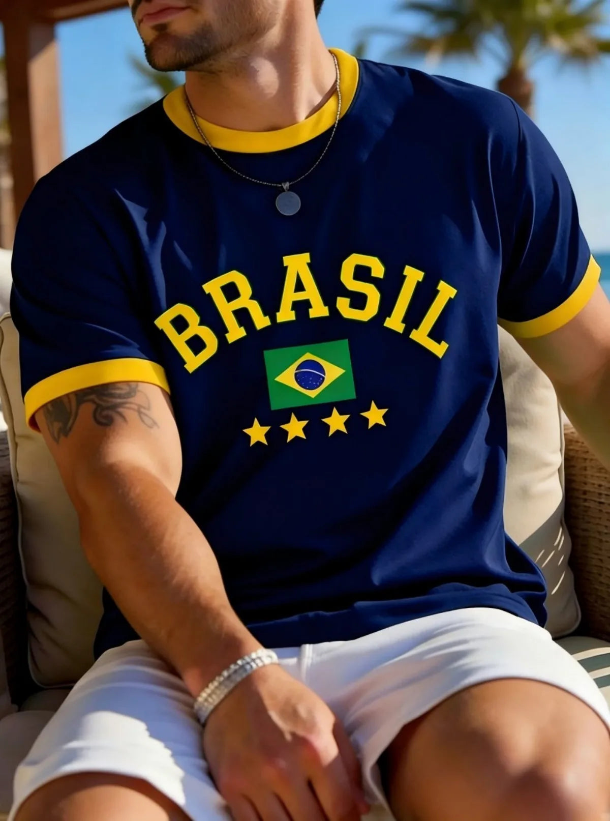 2026 New Brasil Print T-shirt For Men Women Brazilian Flag Tops Summer Casual Football Jersey Breathable Quick-Drying Sports Tee