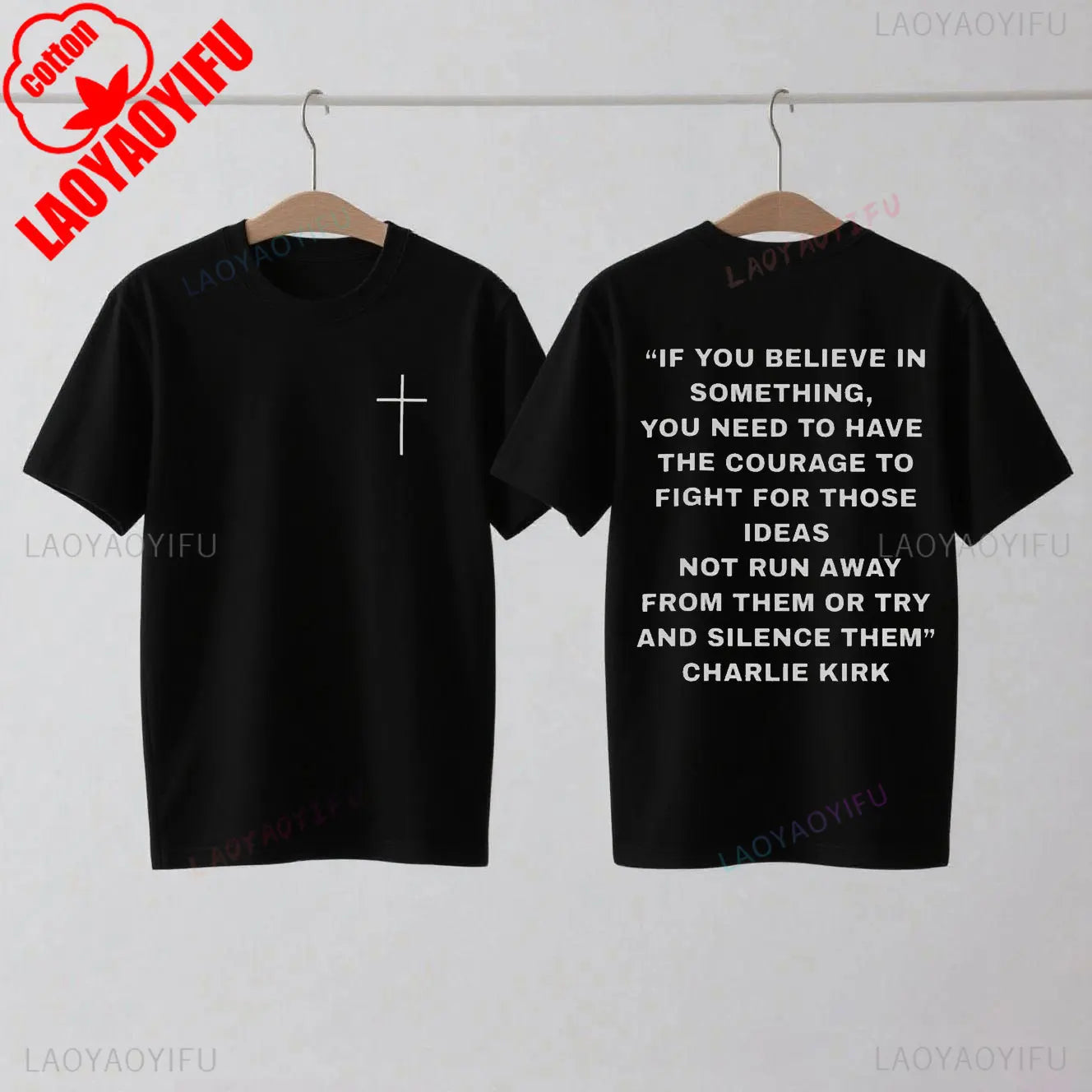 Charlie Kirk Support T-Shirt Pro Charlie Kirk Turning Point USA Christian Wear Charlie Kirk 1993-2025 Shirt Woman Man Cotton Tee
