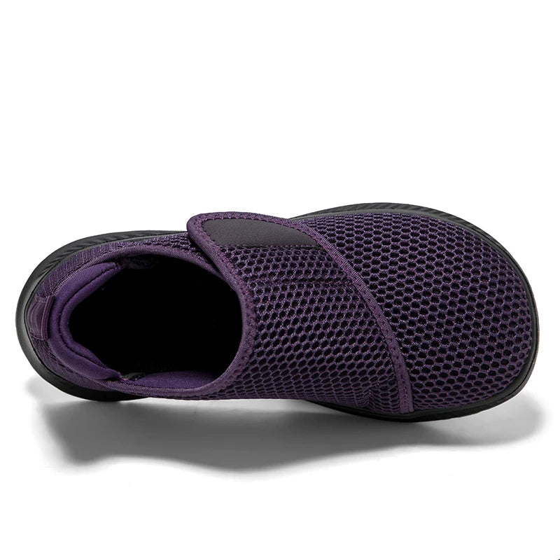 Wide Toe Box Walking Shoes Elderly Men Women Comfort Diabetic Shoes Swollen Foot Orthopedic Sneakers Thumb Eversion Pain Relif