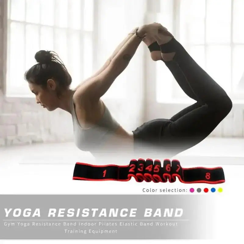 Yoga Belt Professional Gymnastics Supplies Stretch Resistance Band Indoor Gym Elastic Fitness Training Equipment