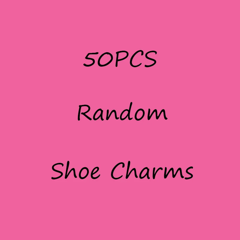 20/30/50/100pcs Random Shoe Charms Cute Cartoon Animal Pink Shoe Accessories Clips Decorations Pin Duck Frog Jeans Set Pendant