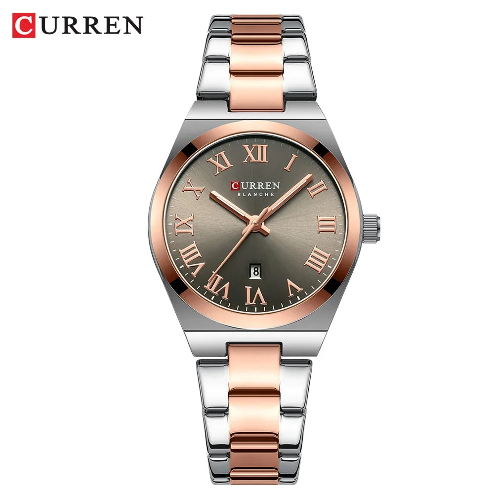 Women Small Face Watch,Stainless Steel Watch Women,Womens Watch with Calendar,Lady Analog Quartz Watch,Ladies Waterproof Watch