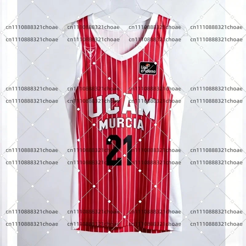 2026 New Spanish Basketball Jersey UCAM Murcia Basketball Game Fan Special Jersey Kit Basketball Quick Dry Sports Vest Beachwear