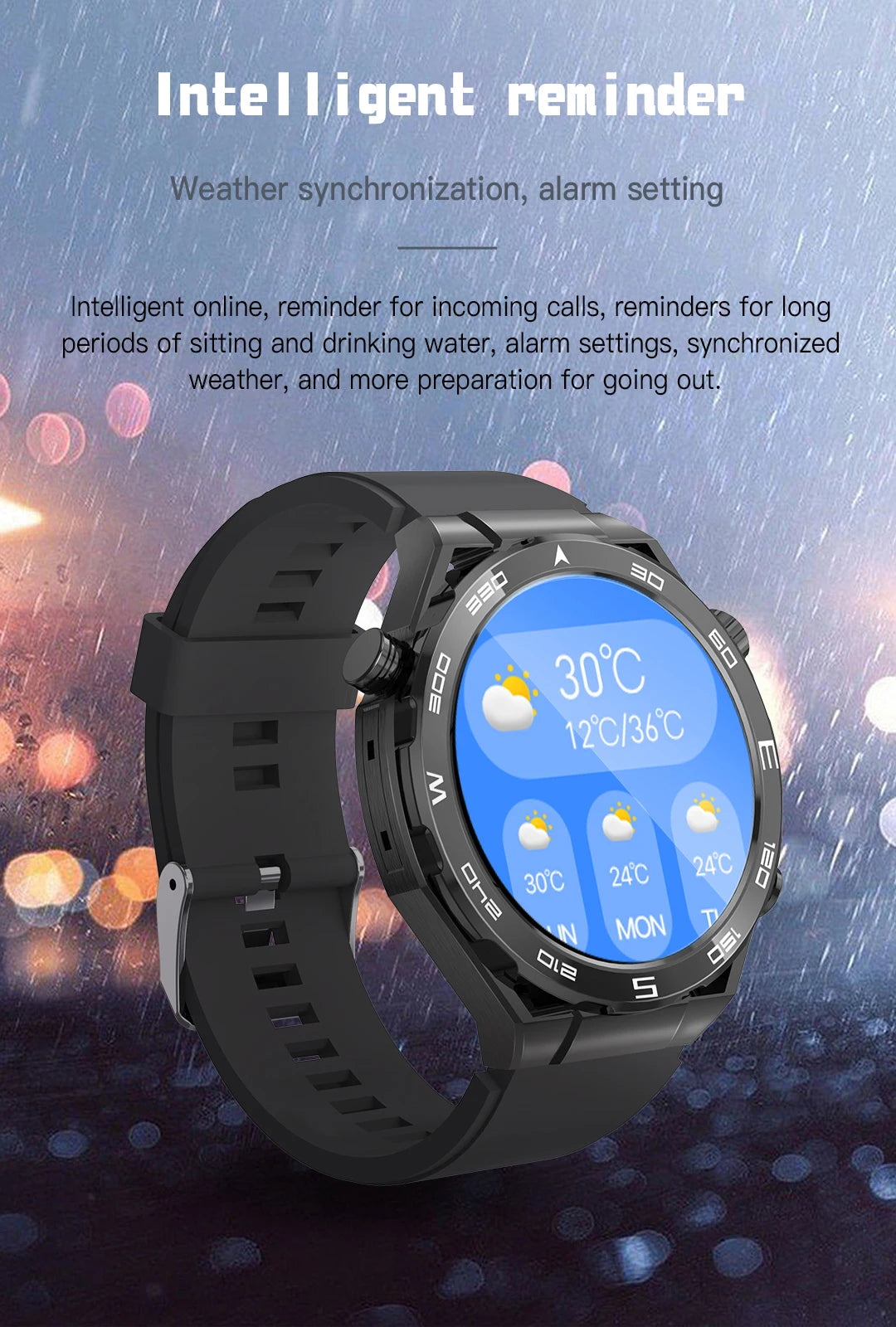 Smart Watch for Men Women Outdoor Activities Fitness Tracker Heart Rate Monitor Calorie Step Counter Sport Watch Music Play