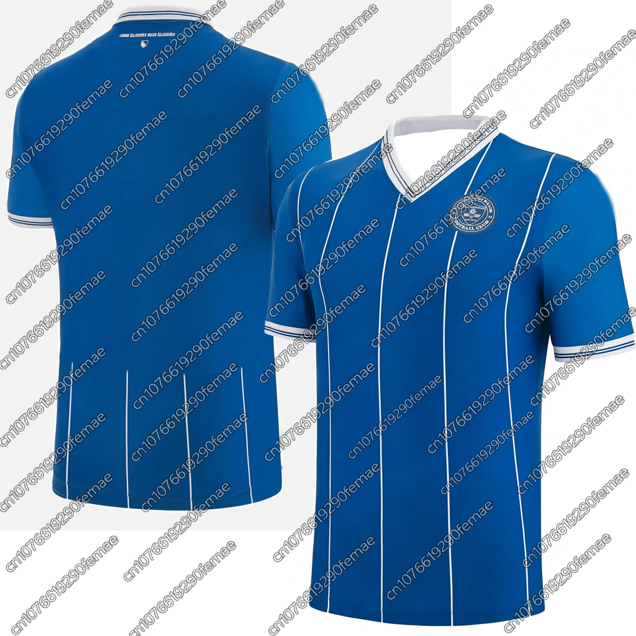 Fan Grade Bosnia 2026 Home Soccer Jersey, FK Zeljeznicar Print T-Shirt, New Summer Quick Dry Breathable, For Daily & Match Day