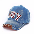 Blue Kids Boys Baseball Cap Summer Toddler Children Dad Hat Casual Hip Hop Denim Sun Snapback Jean Casquette