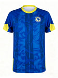2026 Bosnia and Herzegovina Men's Sports Jersey Crew Neck Family Parent Child T-shirt Quick Drying Breathable Football Training