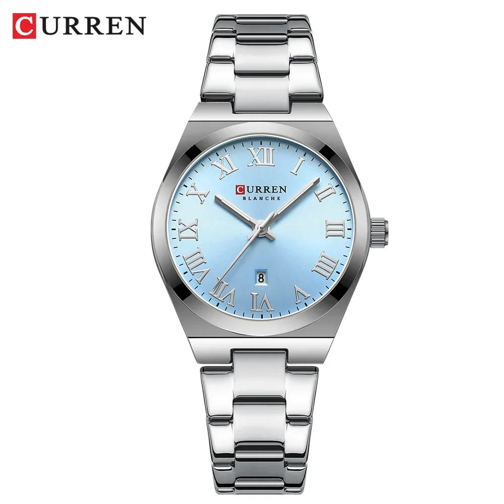 Women Small Face Watch,Stainless Steel Watch Women,Womens Watch with Calendar,Lady Analog Quartz Watch,Ladies Waterproof Watch