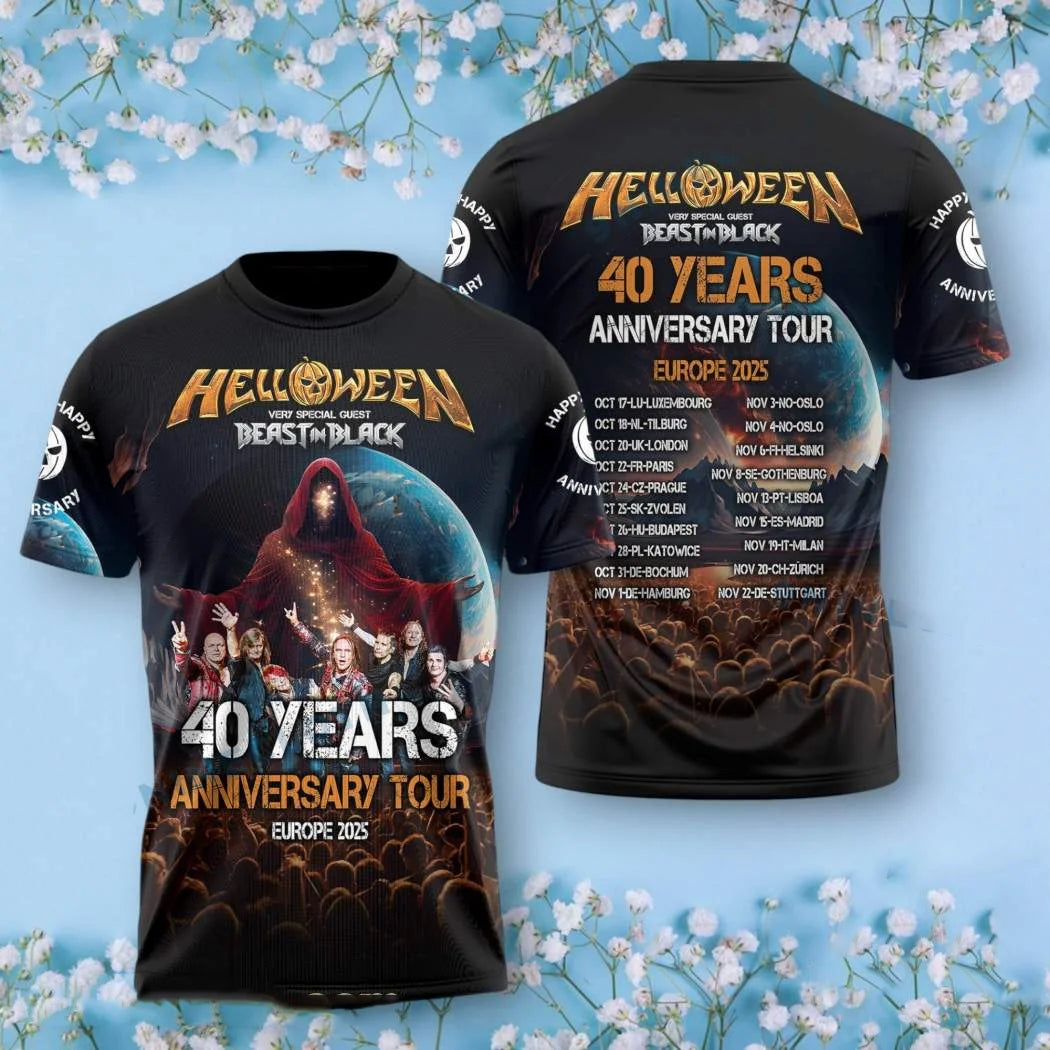Rock Helloween 3D Print T-Shirts Streetwear Men Fashion Harajuku Casual Oversized O-Neck Short Sleeved T Shirt Tee Tops Clothing