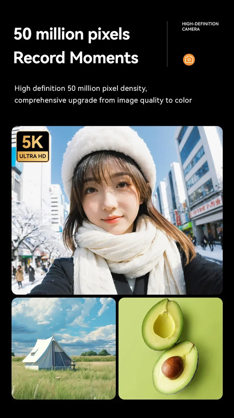 4K Digital Camera 50MP 16X Student Camera Outdoor Anti-Shake Digital Video Camera Flash Video Recorder Small Video Camera