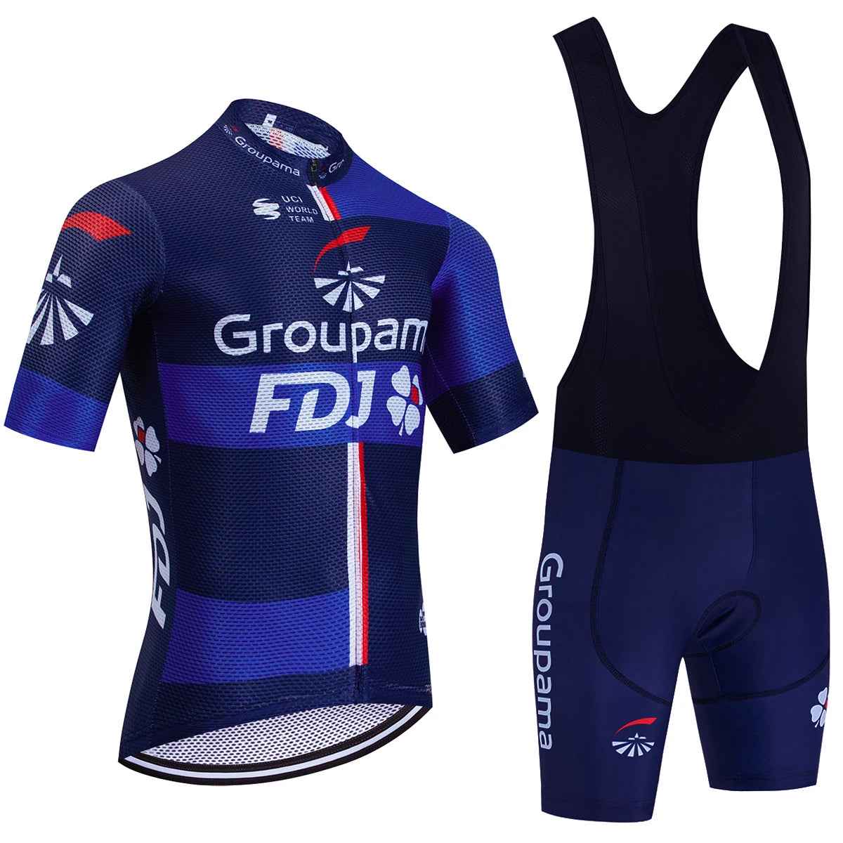 New 2025 PINK YELLOW Cycling Jersey UAE TEAM Bike Jersey Shorts Set Ropa Ciclismo Men Women Summer Pro Bicycle Maillot Clothing