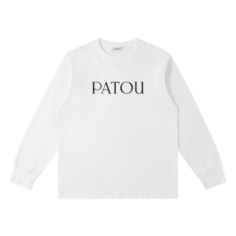 Exported to Japan Japan Style Luxury brand Cotton letter Printed Couple Tees Summer Harajuku Men/Women Loose Long sleeve Tees