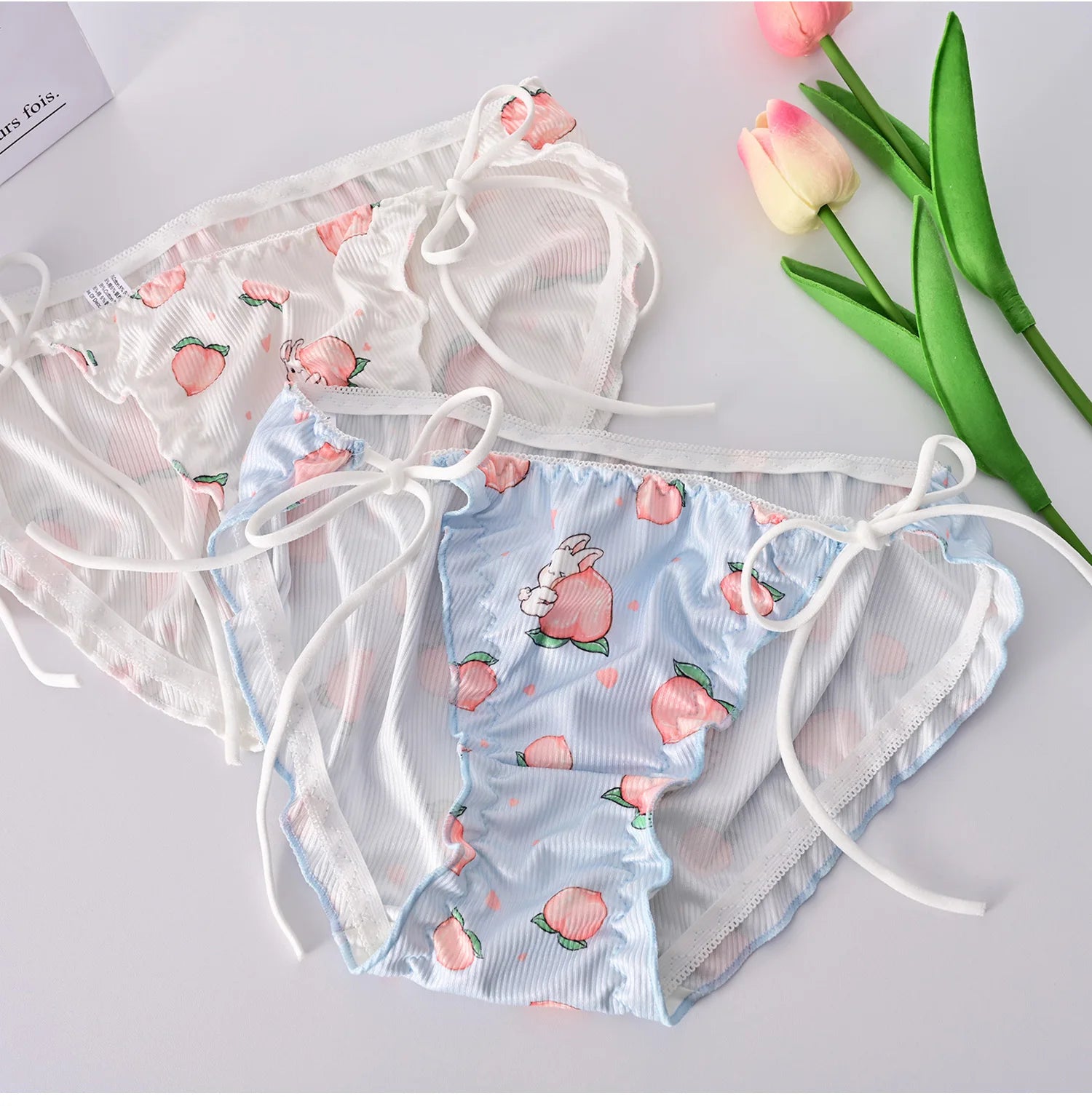 Japanese Lolita Girl Pure Cotton Underwear Cute Lace Up Summer Thin Style Pure Desire Triangle Underwear Sexy And Comfortable