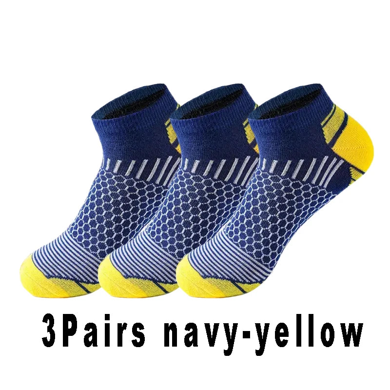 Men's Cushioned Low Cut Athletic Ankle Socks For Running Hiking Cycling Spring And Summer Autumn Sports Casual Sokken Men Gifts