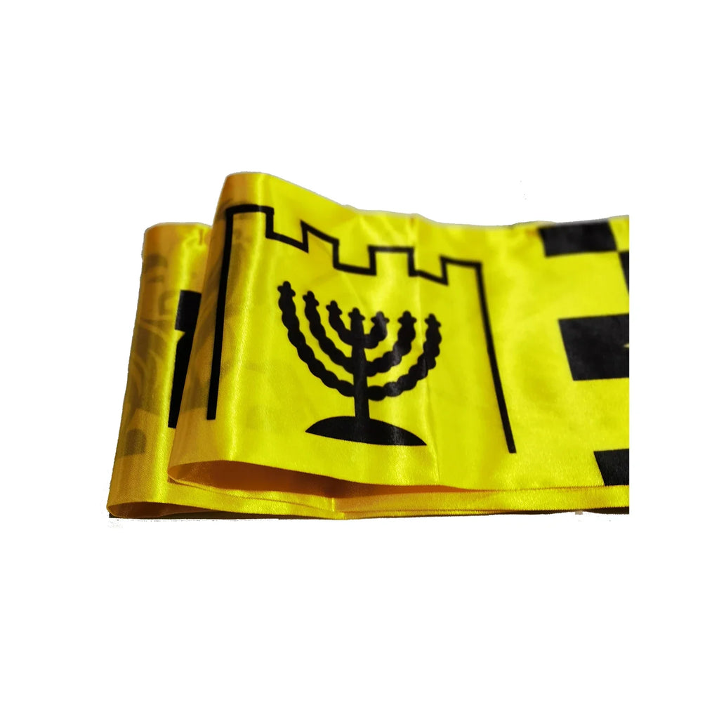 scarf 15x150cm  Double Side Printing Satin Football Soccer Fans Jerusalem Scarf banner