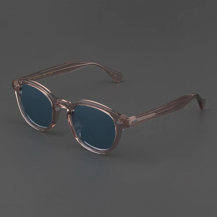 Johnny Depp Sunglasses Man Polarized Sun Glasses Luxury Brand Vintage Acetate Frame Blue Night Vision Goggles Woman
