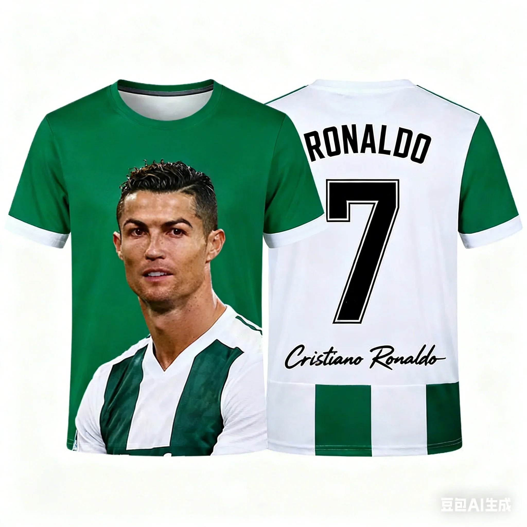 Ronaldo 7 ChatGPT AI Football Jersey Fan Edition Soccer Training Tops For Adults And Kids Summer Comfortable Casual Sportswear