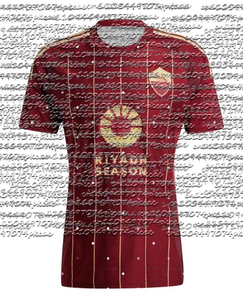 2026AS Roma Riyadh Season Special Football Men Jersey Summer Quick-dry Breathable Short-Sleeve T-shirt Top for Match Daily Wear