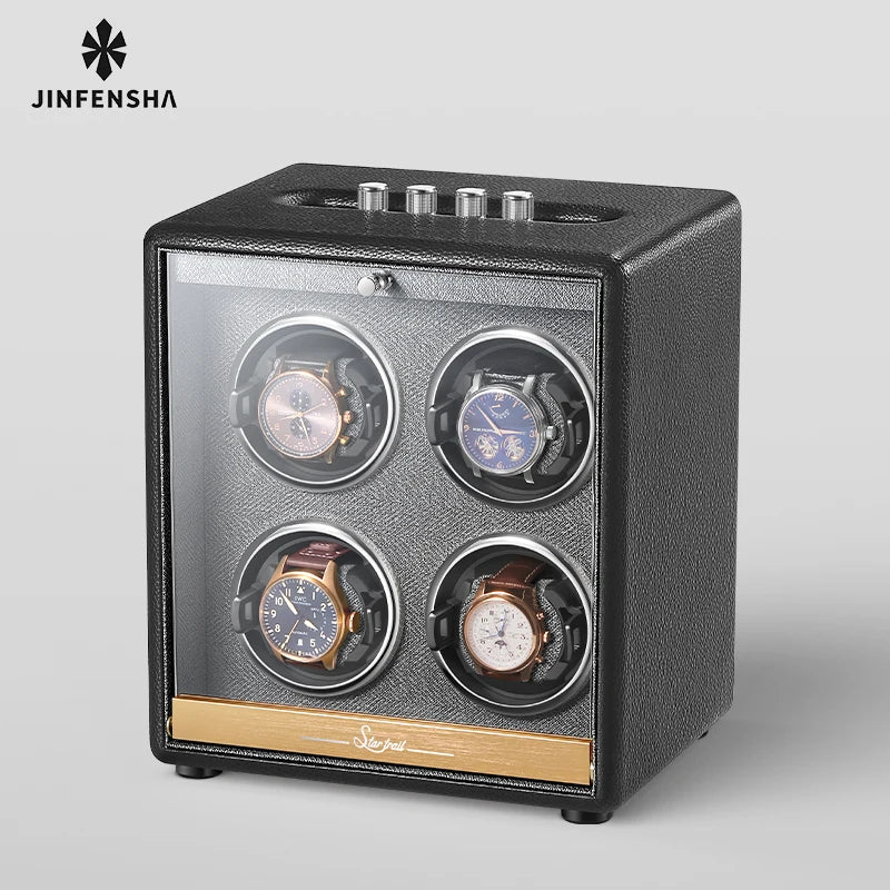 Winder Watch Organizer Storage Box Rotator Mechanical Watch Automatic Luxury Box Safe Deposit Boxes Shaker Display Gifts