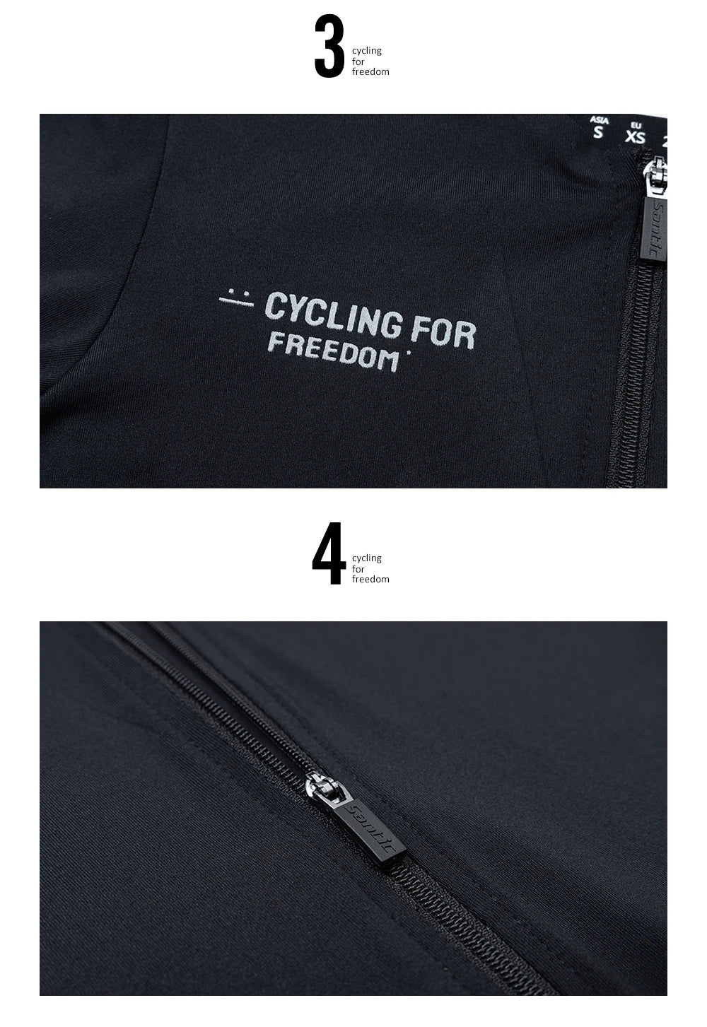 Santic Women's Summer New Cycling Jerseys  Long Sleeve Breathable Quick Dry Summer Comfortable Cycling Jerseys  KL25C01181