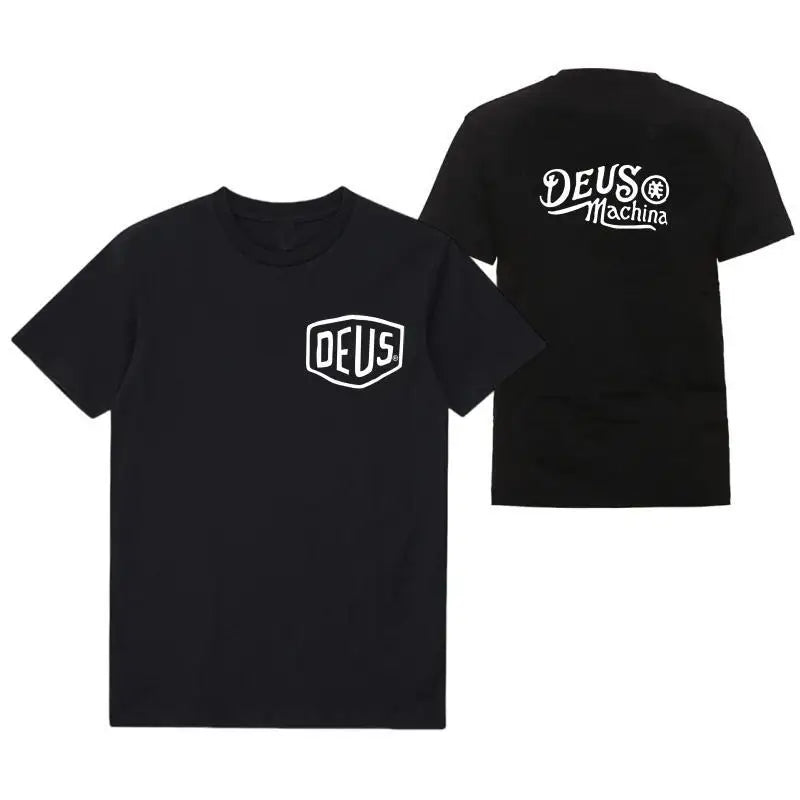 DEUS EX MACHINA Men Clothing T-Shirts Fashion tide Short Sleeve Streetwear MX Summer Round Neck Tees Man Sport Sportwear Vintage