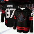 2026 NEW Men's Canada National Team Mackinnon 29 Ice Hockey Jersey Black Red Maple Leaf Long Sleeve Uniform
