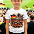 Kids Germany 2026 T-shirt German Flag Print Soccer Jersey Casual Breathable Short Sleeve Unisex Cotton Tee Football Fans Gift