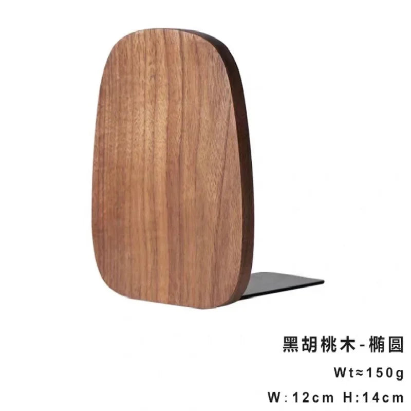 Household Office Shelf Book Stand Wood Desktop Organizer Desktop Office Home Bookends Book Ends Stand Holder Office Supplies