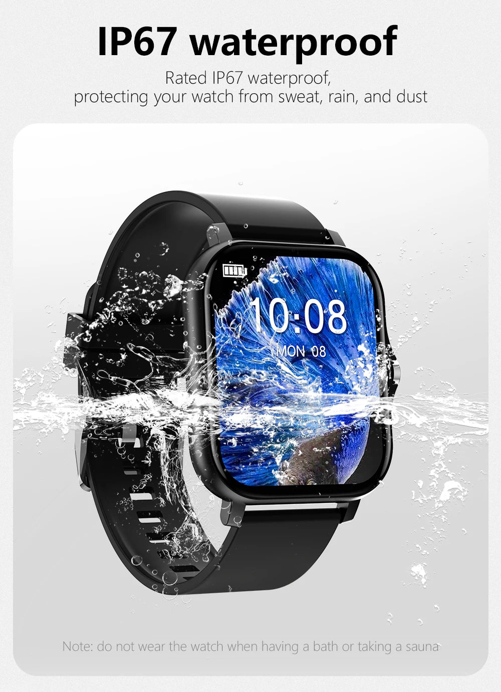 Multifunction Smart Watch For Men Women Kids Message Remind Music Control Sport Step Calories D13 Smartwatch Alarm Clock 116Plus