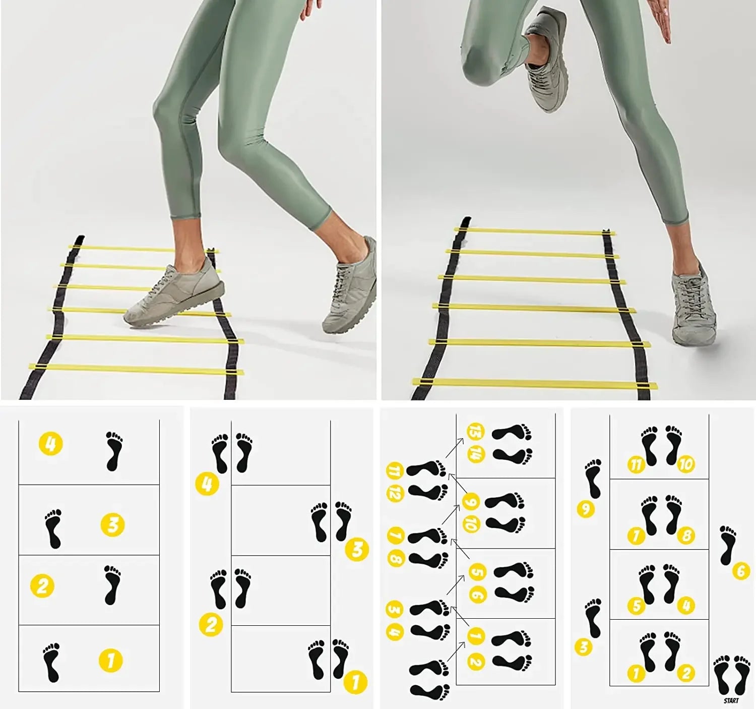 Agility Ladders Nylon Straps for Speed Training and Sports Flexibility Agility Football Training Energy Ladder Equipment