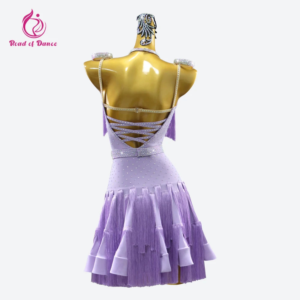 Dress For Dancing 2026 Latin Dance Parties Wear Womens Costume Ballroom Clothes Sexy Skirt Girls Prom Stage Jumpsuit Sports Suit