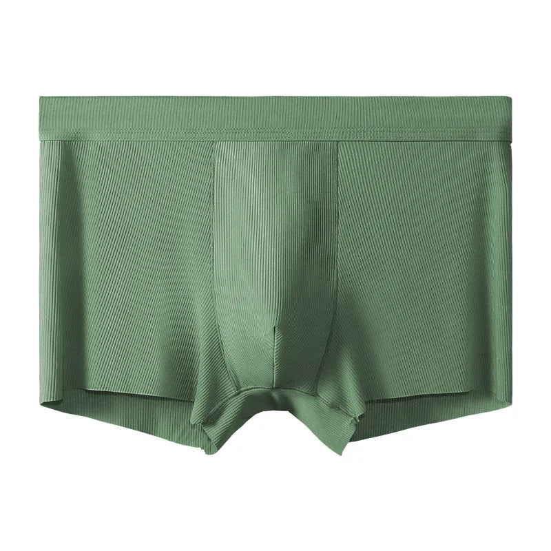 Ice Silk Antibacterial Men's Underwear. Thin and breathable style for summer. Men's boxer shorts. Trendy men's flat -