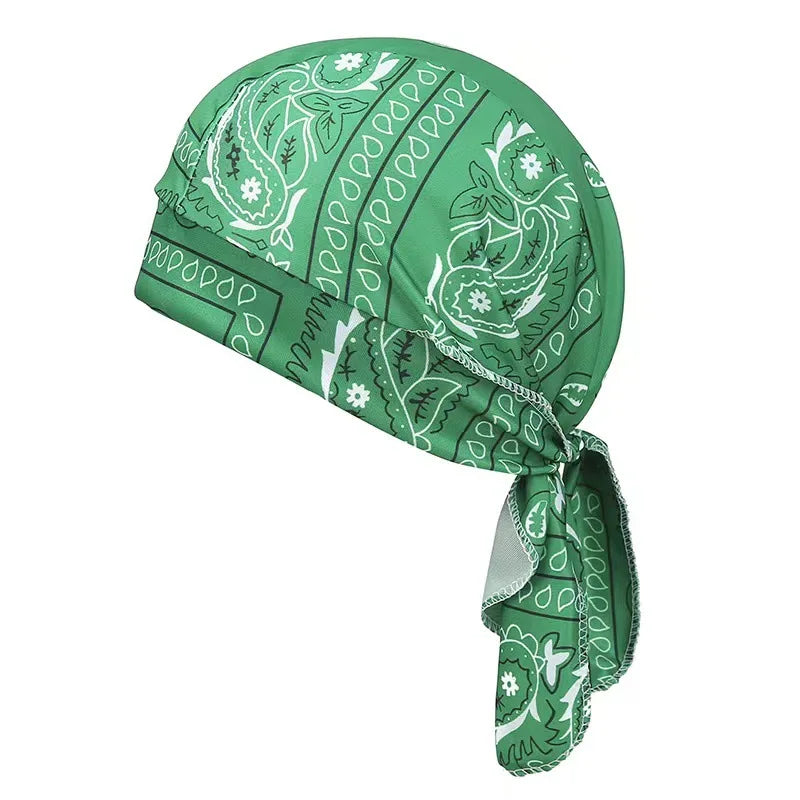 Men's Bandana Scarf Cycling Headscarf Handkerchief Head Outdoor Pirate Hat Motorcycle Printed Paisley Multi Color Hip-Hop Dance