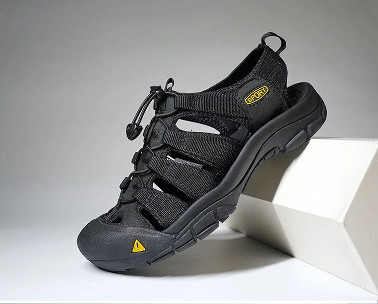 Fashion Men's Casual Mesh Outdoor Beach Sandals Light Breathable Shoe for Men Anti-slip Waterproof Sandal Man Comfortable Shoes