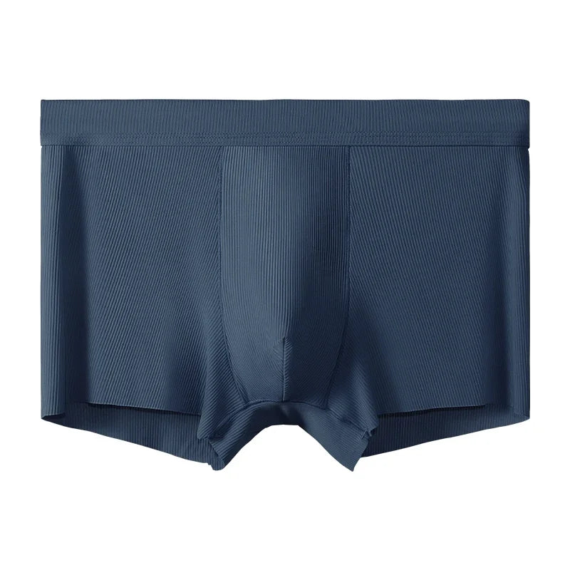 Ice Silk Antibacterial Men's Underwear. Thin and breathable style for summer. Men's boxer shorts. Trendy men's flat -