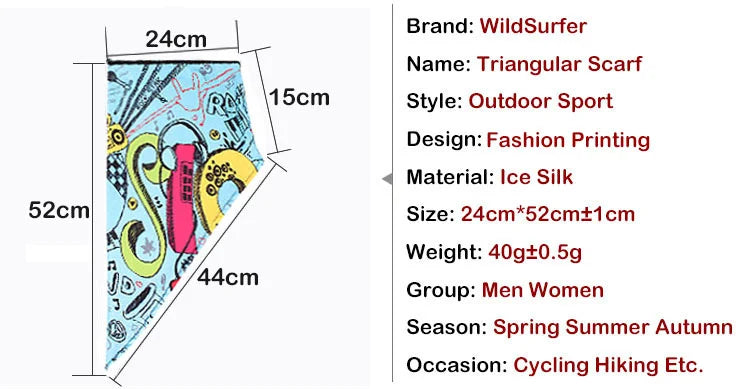 Sports Scarf for Cycling, Cooling Face Mask, Windproof Neck Gaiter, UV Protection Scarf for Beach, Fashion Bandana for Men Women