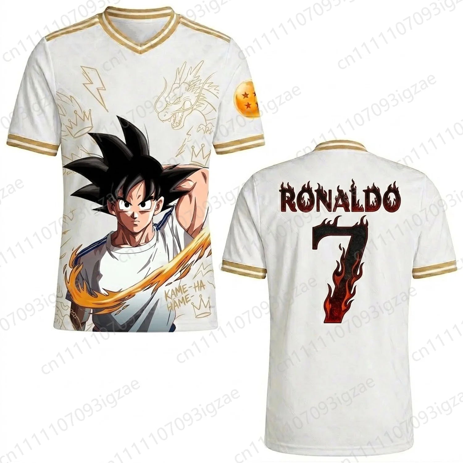 Ronaldo 7 Soccer Kit Fan T Shirt Father Son Matching Clothes Family Look 3D Print Boys Mens Football Tops Parent Child Outfit