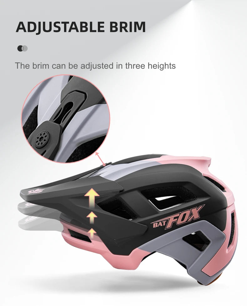 BATFOX 2025 New Mountain Bike Helmet Summer Colorful Cycling Helmet for Adults Youth Men and Women Speed Racing Bicycle Helmets