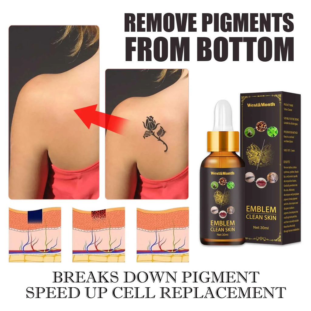 Tattoo Removal Essential Oil, Suitable for Large and Small Tattoos, Effectively Removes Permanent Tattoos